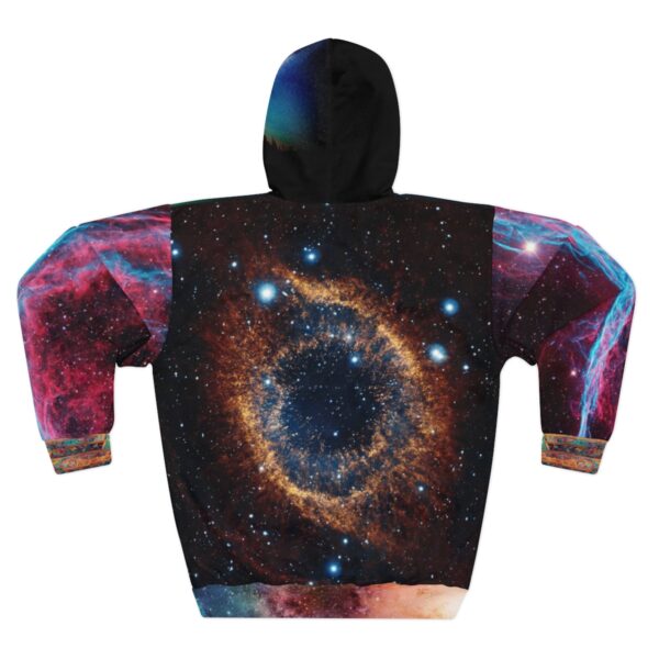 Unisex Pullover Hoodie (AOP) - Cosmic Psychedelica - supernova and aurora borealis